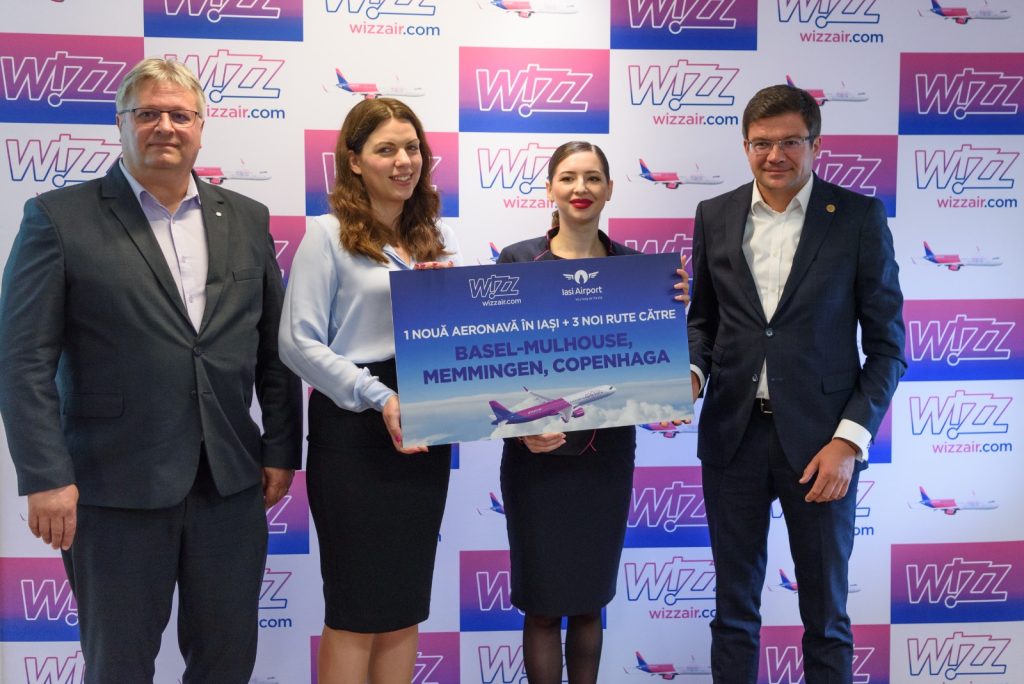 WIZZ AIR ALOCĂ A 4-A AERONAVĂ BAZEI SALE DIN IAȘI