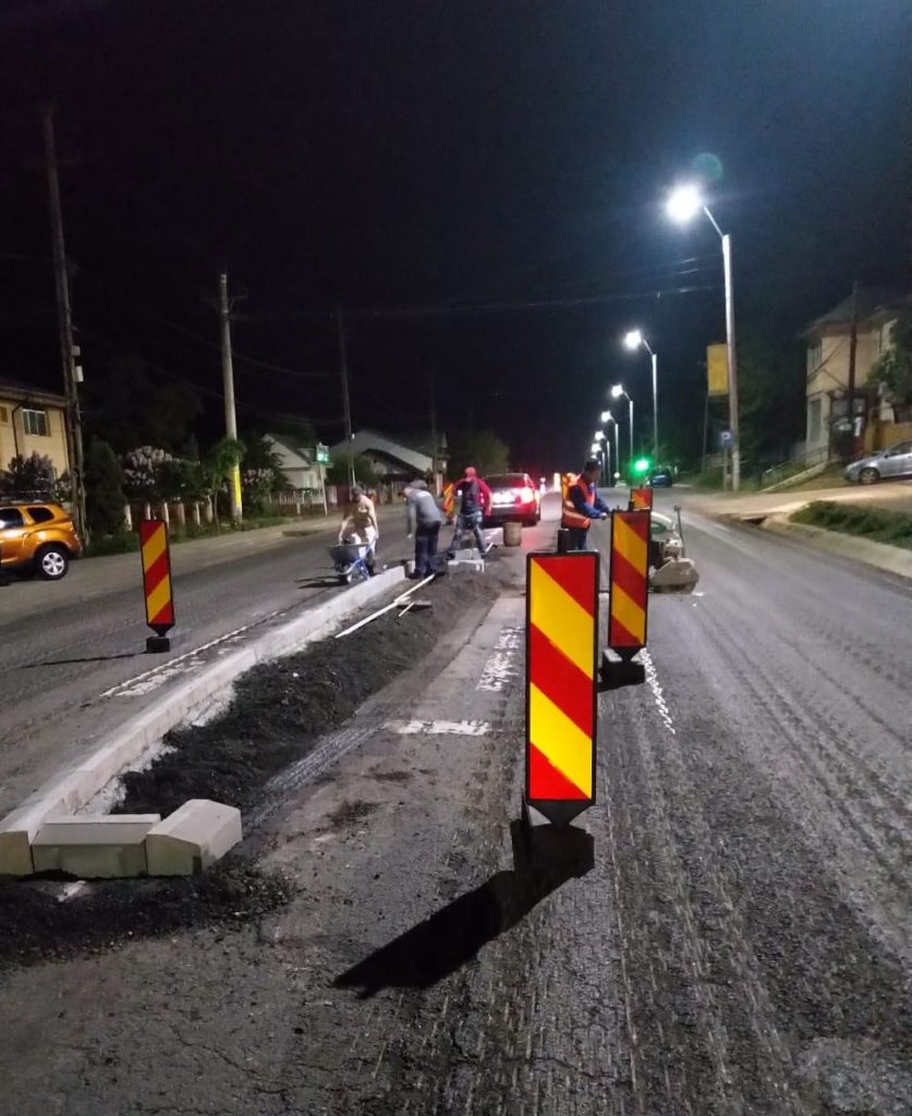 Lucrări de amenajare a trecerilor de pietoni pe raza localității Lețcani
