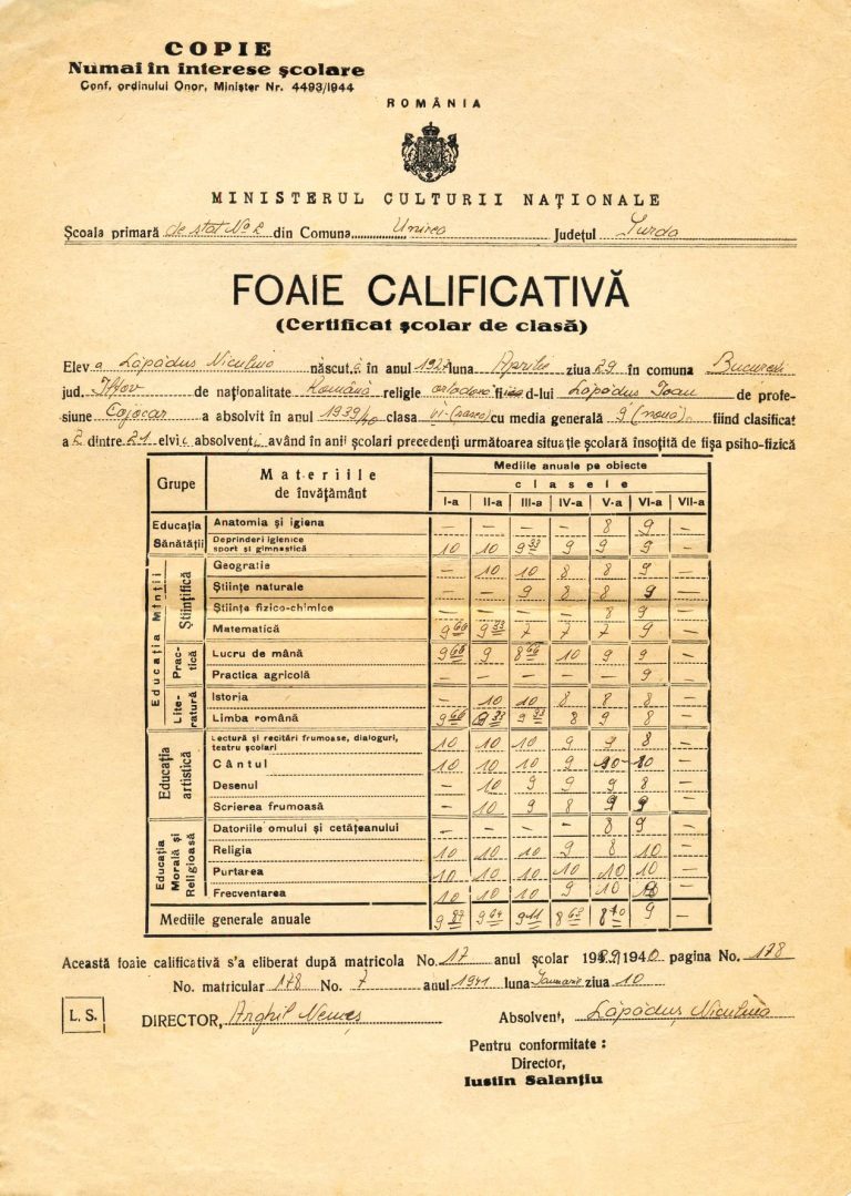 Poza devenită virală: ce materii se studiau în școlile din România în 1940