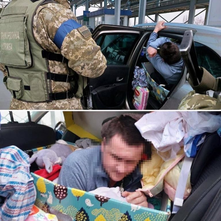 Un ucrainean s-a ascuns într-o cutie pentru copii ca să fugă din țară