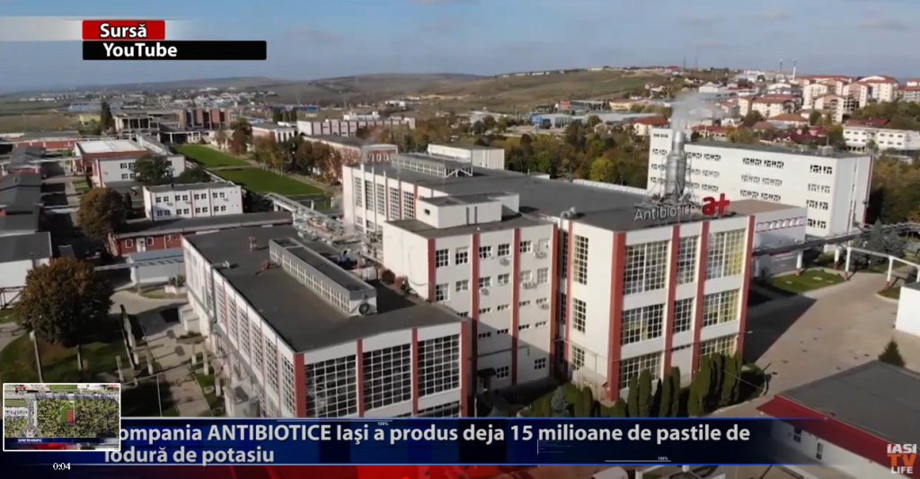 Compania ANTIBIOTICE Iasi a produs deja peste 15 milioane de pastile de iodura de potasiu