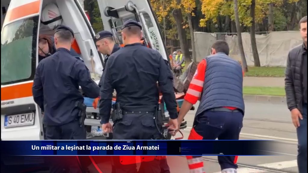 Un militar a lesinat la parada de Ziua Armatei