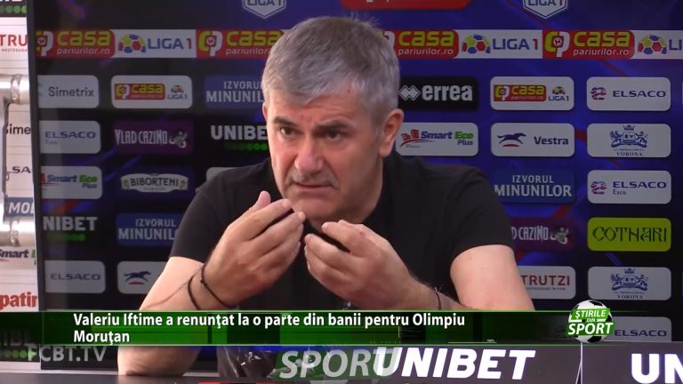 Valeriu Iftime a renuntat la o parte din banii pentru Olimpiu Morutan