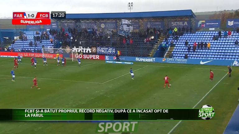 FCBT SI-A BATUT PROPRIUL RECORD NEGATIV, DUPA CE A INCASAT OPT DE LA FARUL