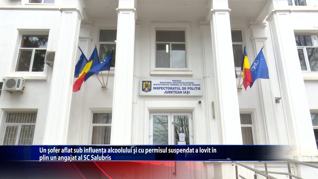 Un sofer aflat sub influenta alcoolului si cu permisul suspendat a lovit in plin un angajat al SC Salubris