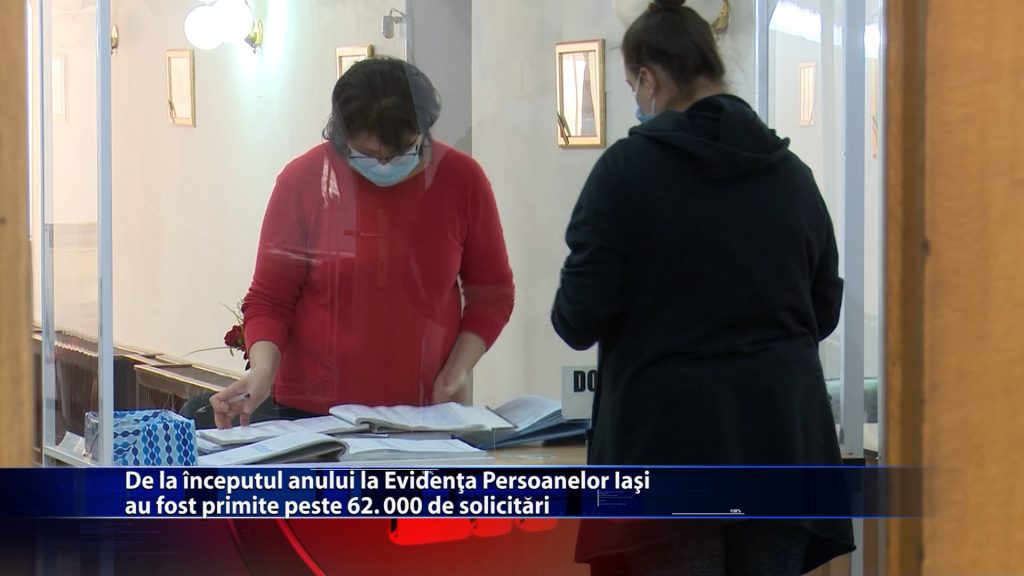 De la începutul anului la Evidența Persoanelor Iași au fost primite peste 62.000 de solicitări