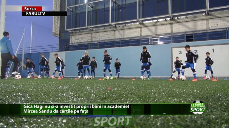 Gica Hagi nu si-a investit proprii bani in academie! Mircea Sandu da cartile pe fata