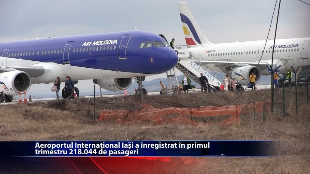 Aeroportul International Iasi a intregistrat in primul trimestru 218.044 de pasageri si se afla pe locul doi national