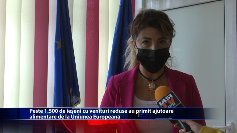 Peste 1.500 de ieseni cu venituri reduse au primit ajutoare alimentare de la Uniunea Europeana