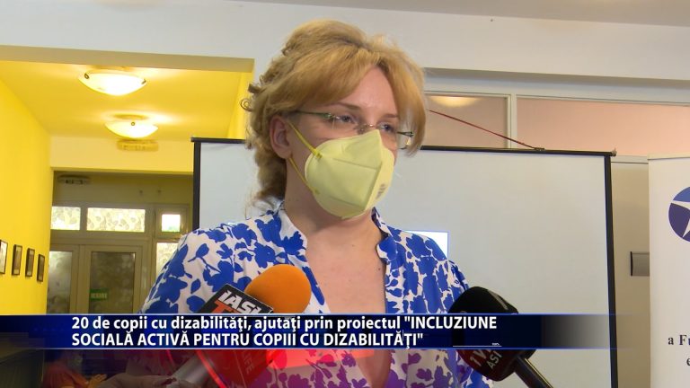 20 de copii cu dizabilitati, ajutati prin proiectul „INCLUZIUNE SOCIALĂ ACTIVĂ PENTRU COPIII CU DIZABILITĂȚI”