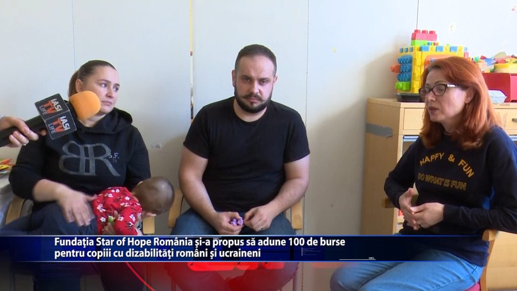 Fundatiei Star of Hope Romania si-a propus sa adune 100 de burse pentru copiii cu dizabilitati romani si ucraineni