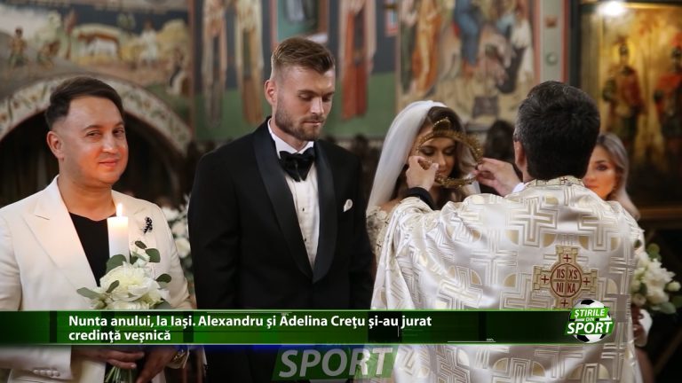 Nunta anului, la Iasi. Alexandru si Adelina Cretu si-au jurat credinta vesnica. Evenimentul a avut loc la Biserica „Sfantul Sava”
