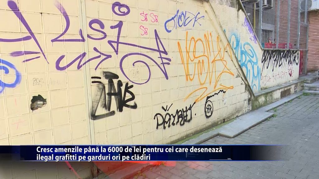 Cresc amenzile pana la 6000 de lei pentru cei care deseneaza ilegal grafitti pe garduri ori pe cladiri