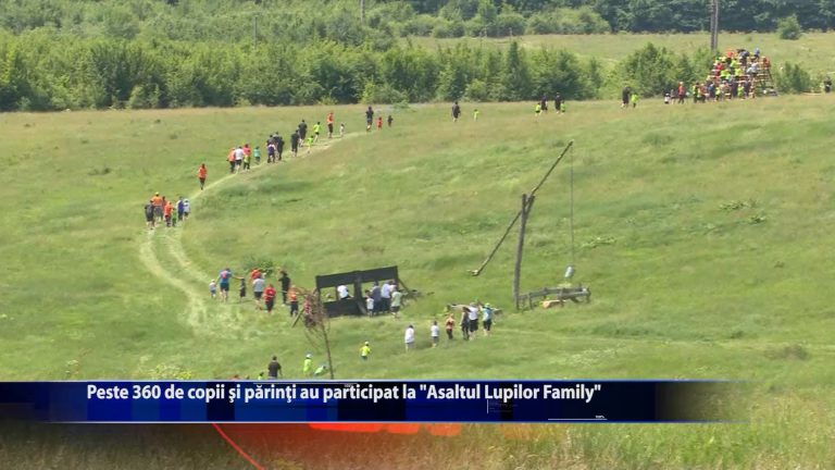 Peste 350 de copii si parinti au participat la ,,Asaltul Lupilor Family”