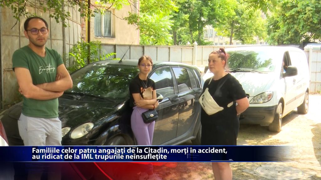 Familiile celor patru angajati de la CITADIN, morti in accident, au ridicat de la IML trupurile neinsufletite