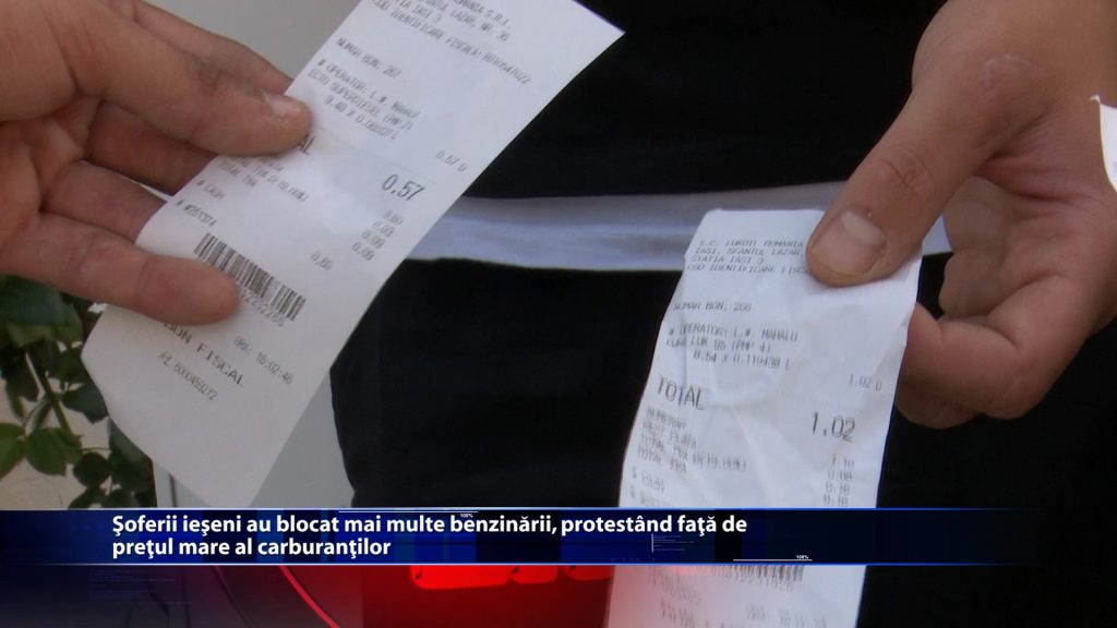 Soferii ieseni au blocat mai multe benzinarii, protestand fata de pretul mare al carburantilor