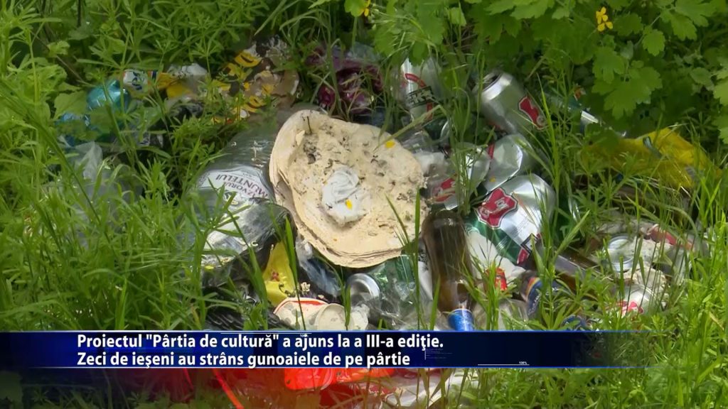 Proiectul ,,Partia de cultura” a ajuns la a III-a editie. Zeci de ieseni au strans gunoaiele de pe partie