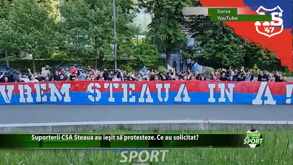 Suporterii CSA Steaua au iesit sa protesteze. Ce au solicitat?