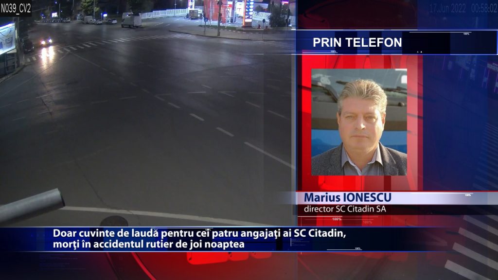 Doar cuvinte de lauda pentru cei patru angajati ai SC Citadin, morti in accidentul rutier de joi noaptea