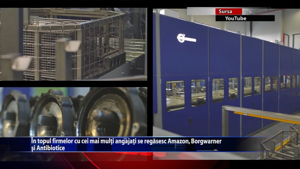 In topul firmelor cu cei mai multi angajati se re gasesc Amazon, Borgwarner si Antibiotice
