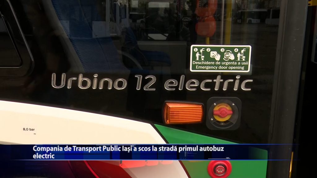 Compania de Transport Public Iasi a scos la strada primul autobuz electric