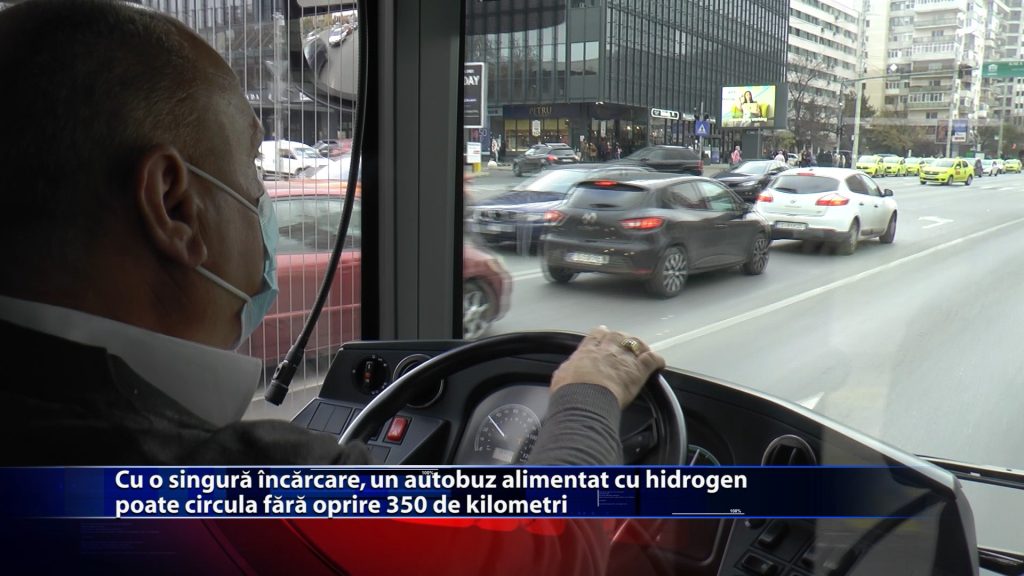 Cu o singură încărcare, un autobuz alimentat cu hidrogen poate circula fără oprire 350 de kilometri
