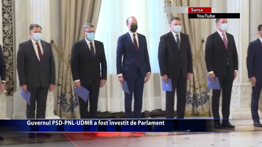 Guvernul PSD-PNL-UDMR a fost investit de Parlament
