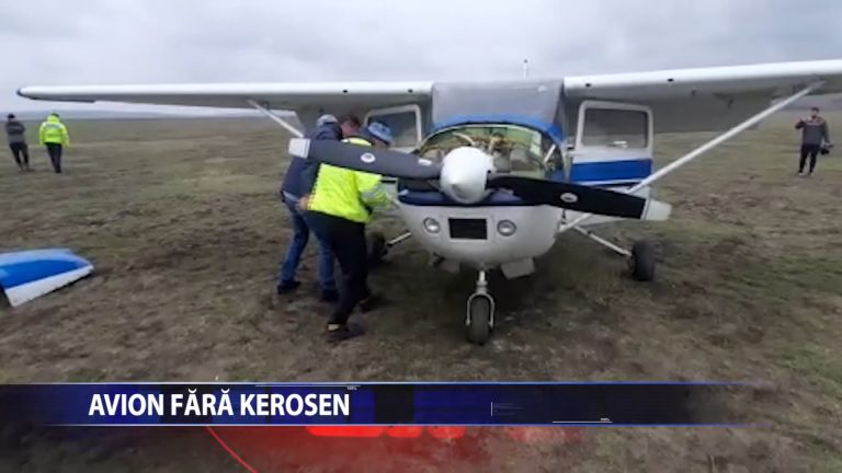 UN AVION A ATERIZAT FORTAT