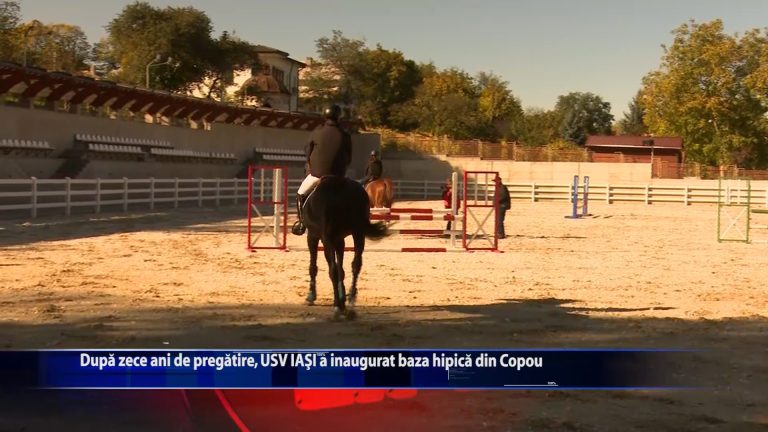Dupa zece ani de pregatire, USV IASI a inaugurat baza hipica din Copou