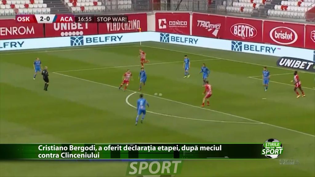 Cristiano Bergodi a oferit declaratia etapei, dupa meciul contra Clinceniului: „Îmi pare rau ca am câstigat cu scorul asta”