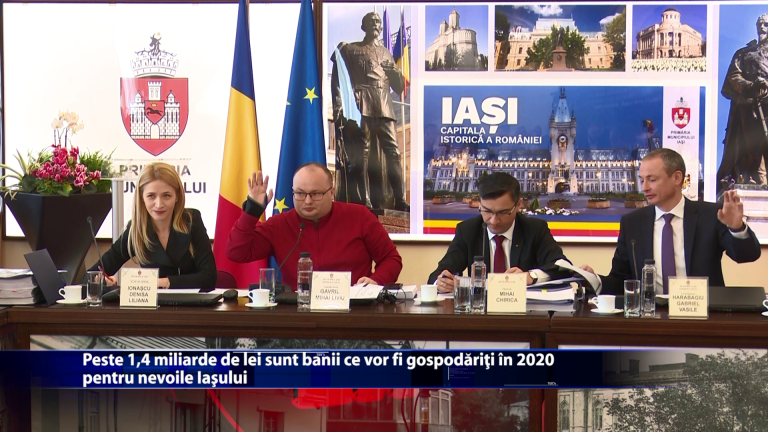 Peste 1,4 miliarde de lei sunt banii ce vor fi gospodariti in 2020 pentru nevoile Iasului