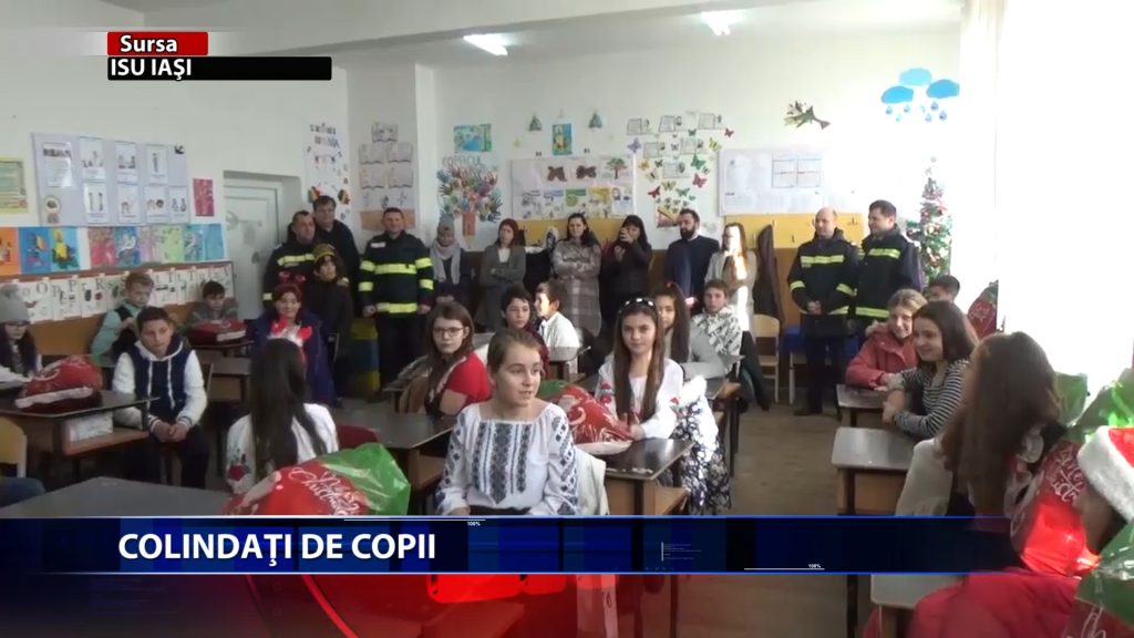 POMPIERII IESENI, COLINDATI DE COPII