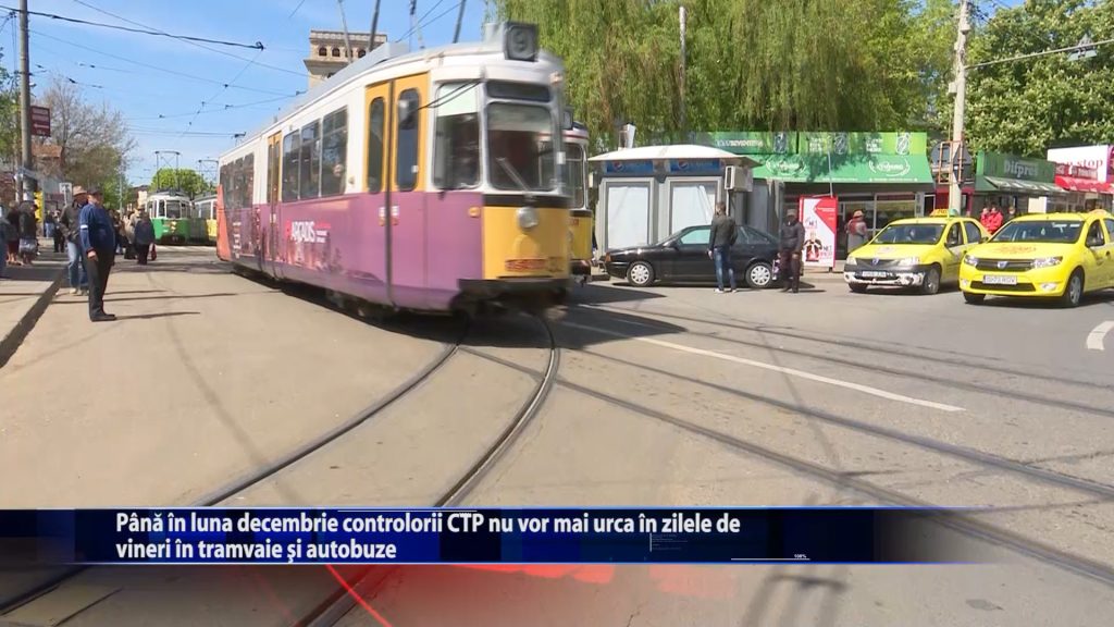 Pana in luna decembrie controlorii CTP nu vor mai urca in zilele de vineri in tramvaie si autobuze