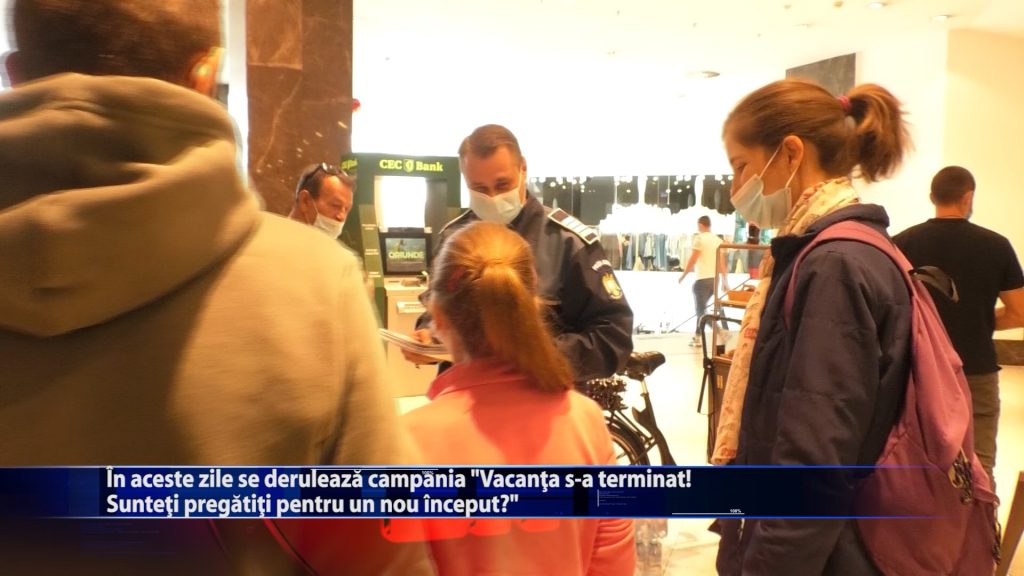 În aceste zile de derulează campania „Vacanța s-a terminat! Sunteți pregătiți pentru un nou inceput?”