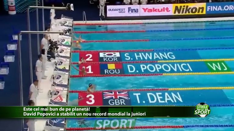 Este cel mai bun de pe planeta! David Popovici a stabilit un nou record mondial la juniori. Discurs de adevarat campion