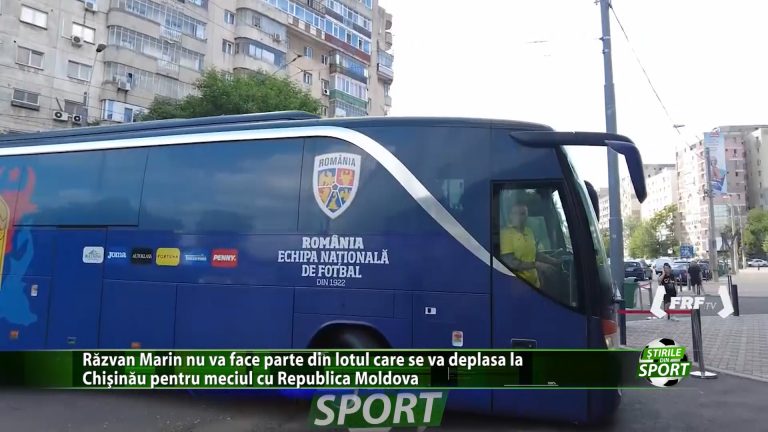 Razvan Marin nu va face parte din lotul care se va deplasa la Chisinau pentru meciul cu Republica Moldova