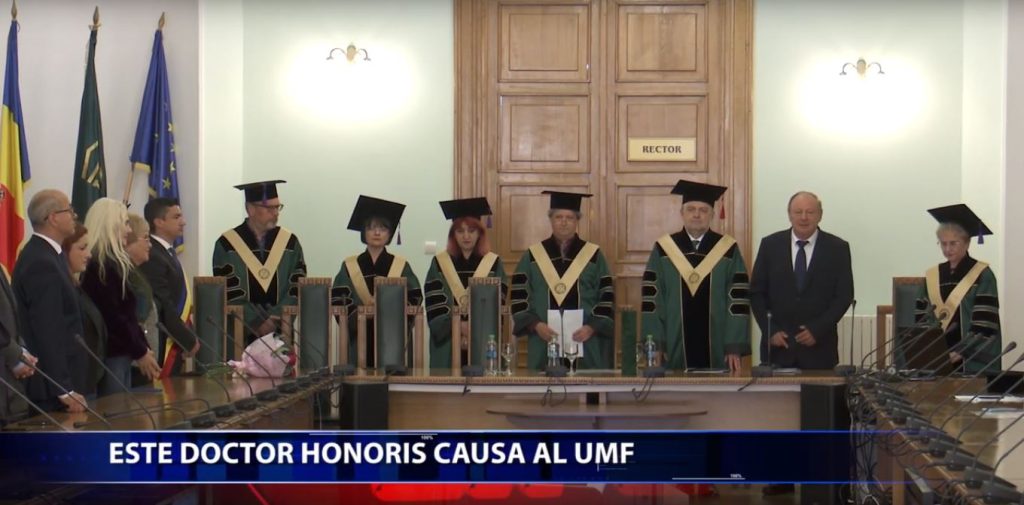 Doctorul Herman Berkovits a primit titlul de „Doctor Honori Causa” al UMF Iasi