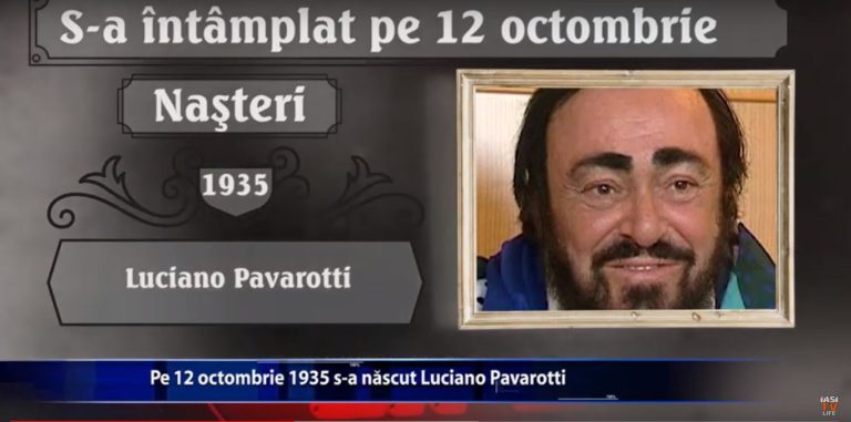 Pe 12 octombrie 1935 s-a nascut Luciano Pavarotti