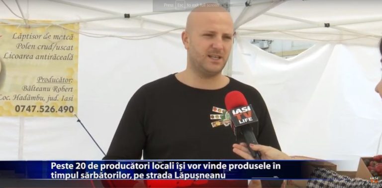 Peste 20 de producatorii locali isi expun produsele pe strada Lapusneanu