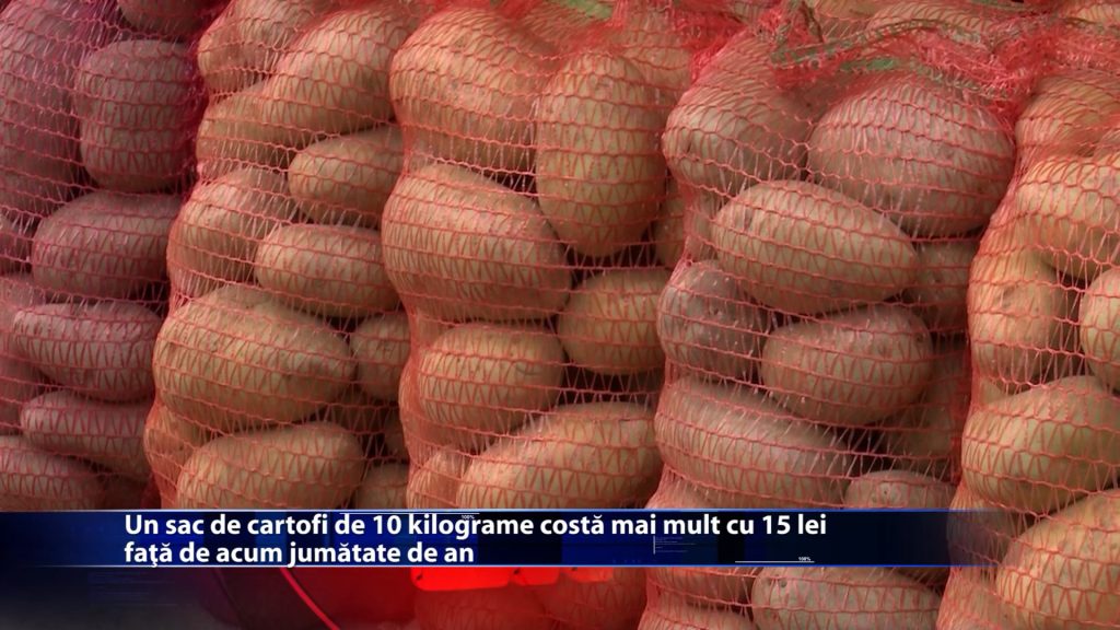 Un sac de cartofi de 10 kilograme costa mai mult cu 15 lei fata de acum jumatate de an