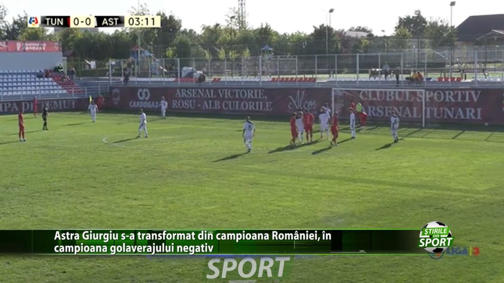 Astra Giurgiu s-a transformat din campioana Romaniei, in campioana golaverajului negativ