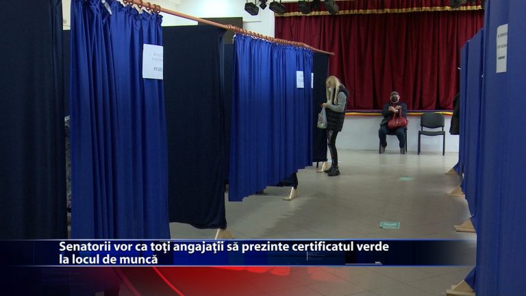Senatorii vor ca toți angajații să prezinte certificatul verde la locul de muncă