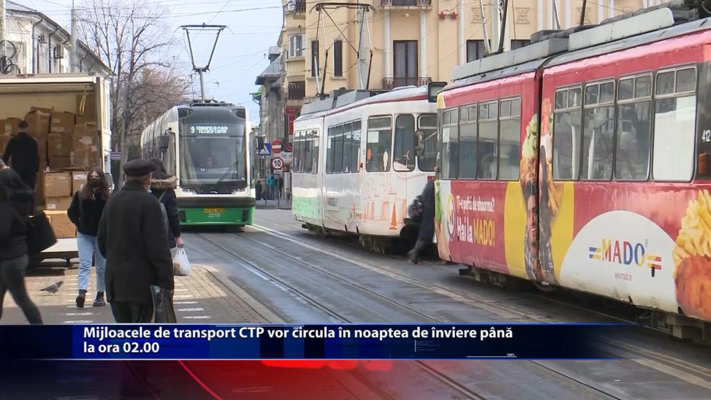 Mijloacele de transport CTP vor circula in noaptea de Inviere pana la ora 02.00