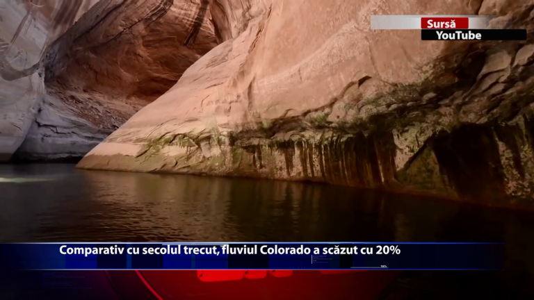 Comparativ cu secolul trecut, fluviul Colorado a scazut cu 20%