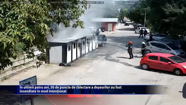 In ultimii patru ani, 50 de puncte de colectare a deseurilor au fost incendiate in mod intentionat