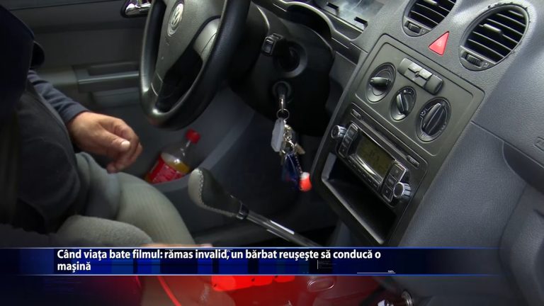 Cand viata bate filmul: ramas invalid, un barbat reuseste sa conduca o masina