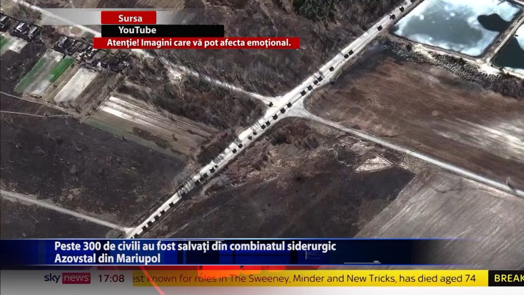 Peste 300 de civili au fost salvati din combinatul siderurgic Azovstal din Mariupol