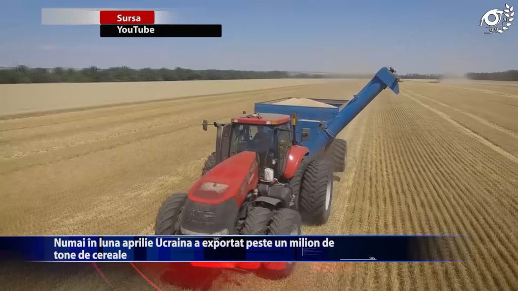 Numai in luna aprilie Ucraina a exportat peste un million de tone de cereale