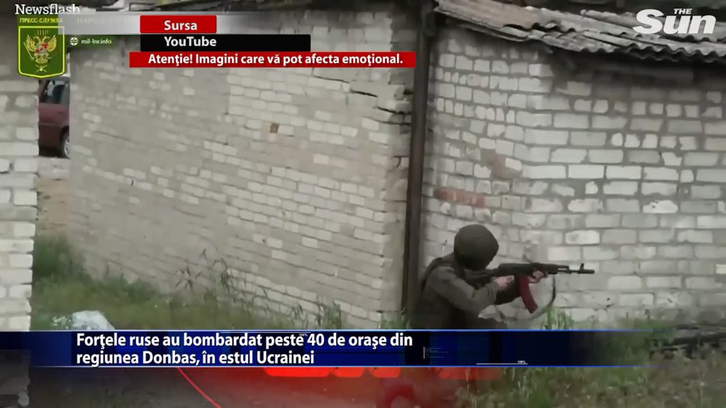 Fortele ruse au bombardat peste 40 de orase din regiunea Donbas, in estul Ucrainei