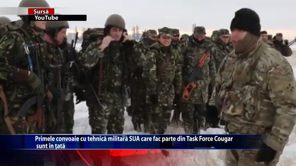 Primele convoaie cu tehnica militara SUA care fac parte din Task Force Cougar sunt in tara